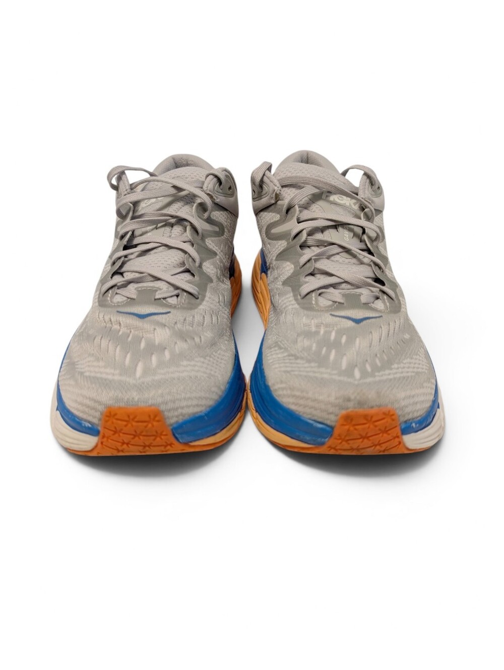 HOKA Gaviota 4 Running Shoe Harbor Mist Nimbus Cloud Blue Peach 12.5